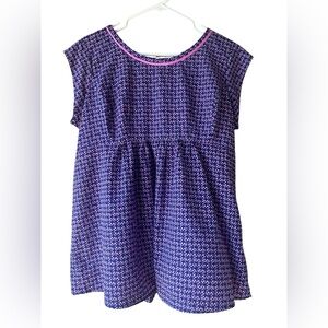 Motherhood Maternity Women's Top Size Large Multi Colored Capped Sleeves